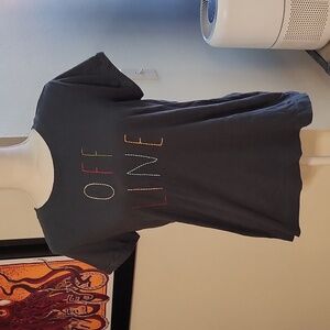 Loft Off Line Short Sleeve Shirt Gray